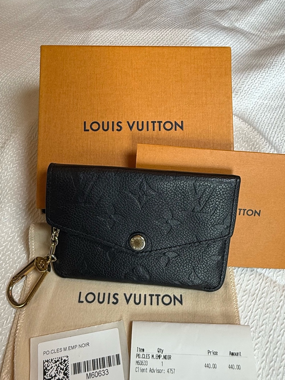 Louis Vuitton Black Monogram Empreinte Key Pouch / Card Holder - Picture 2 of 14